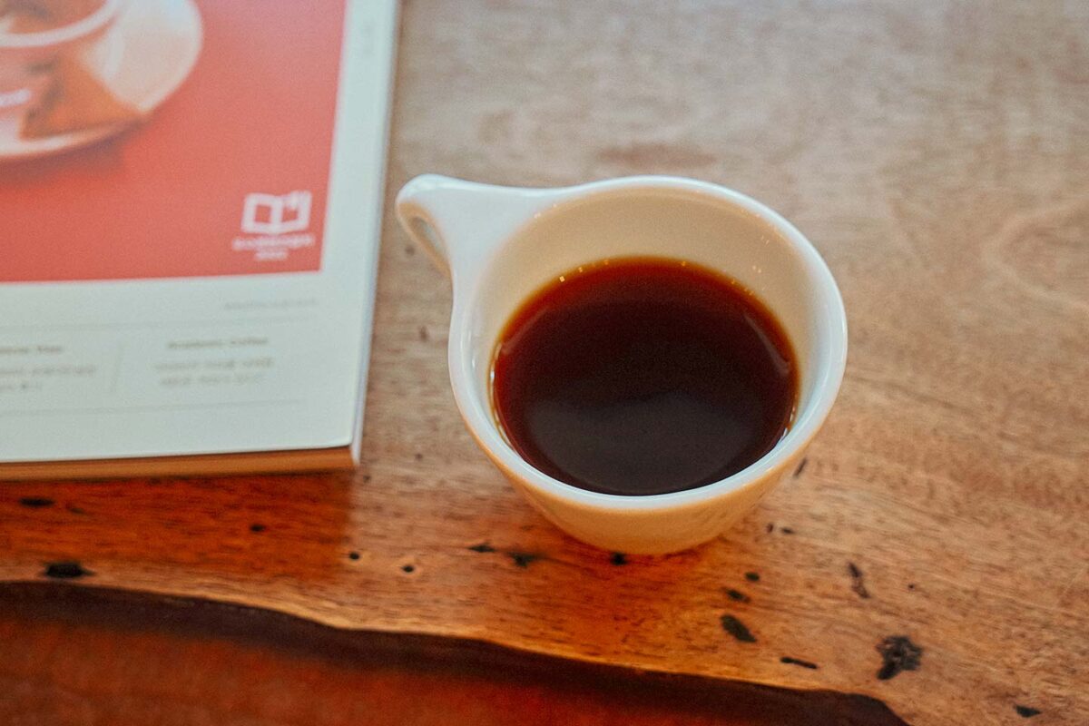 A cup of coffee at New Wave Coffee Roasters, a specialty coffee roaster in Seoul, South Korea